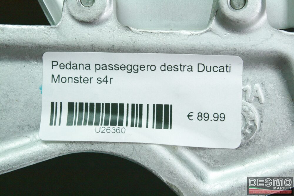 Pedana passeggero destra Ducati Monster s4r