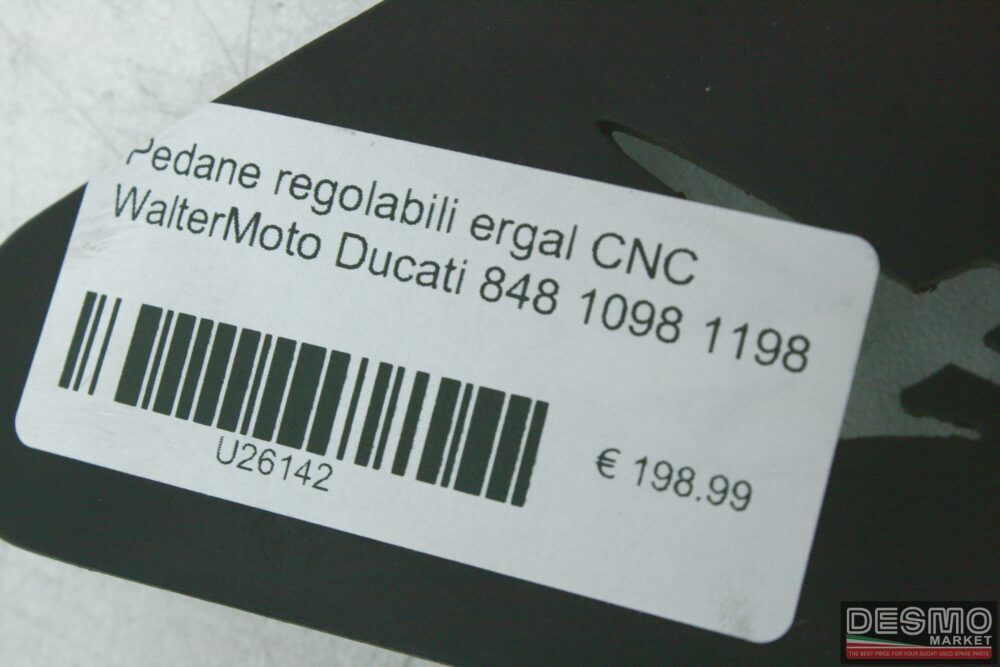 Pedane regolabili ergal CNC WalterMoto Ducati 848 1098 1198