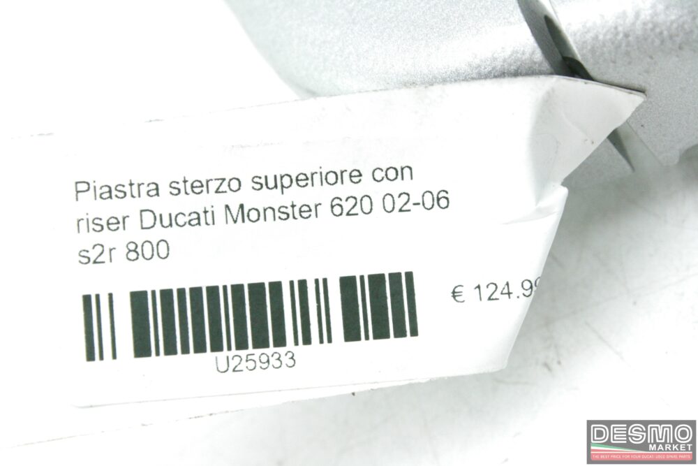 Piastra sterzo superiore con riser Ducati Monster 620 02-06 s2r 800