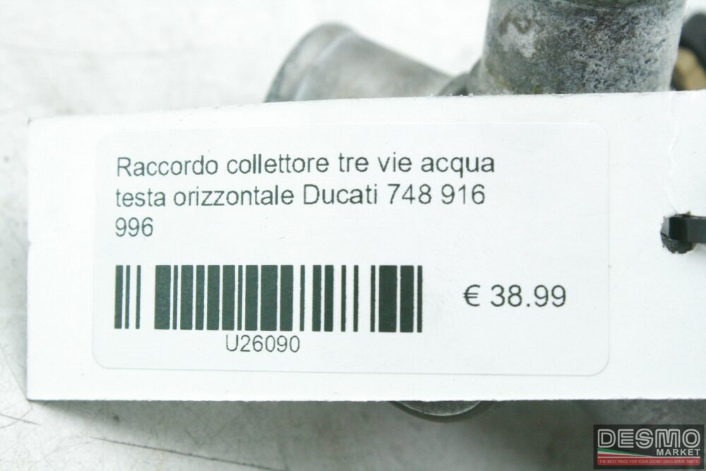 Raccordo collettore tre vie acqua testa orizzontale Ducati 748 916 996