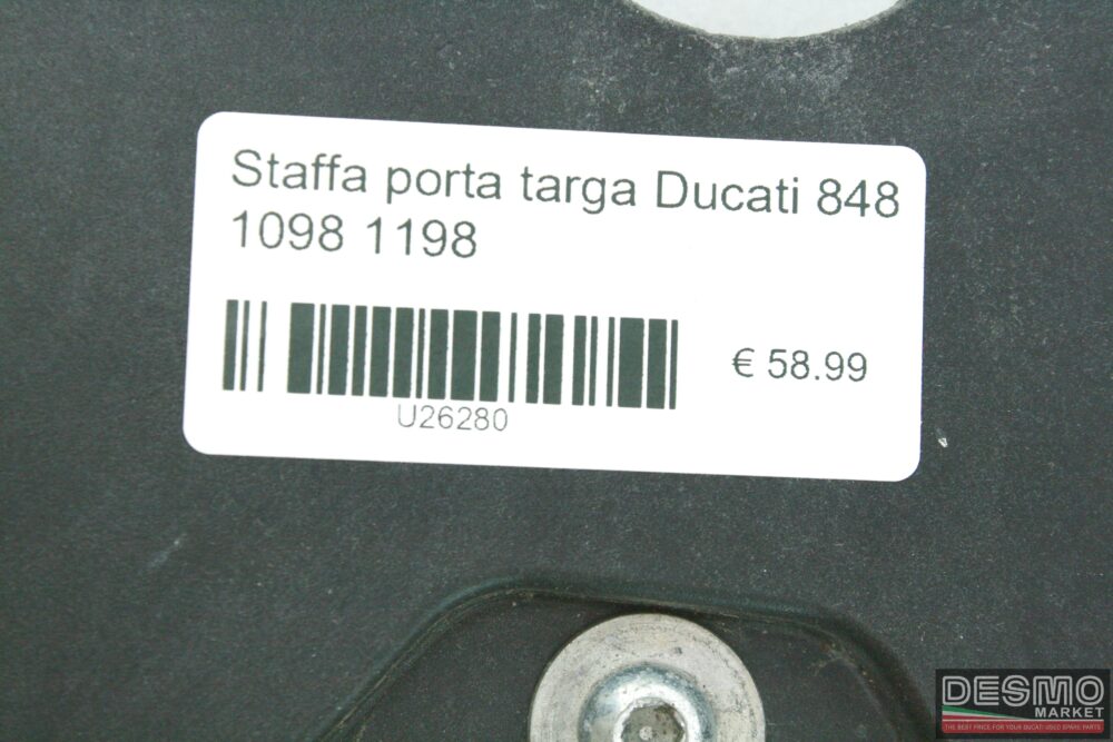 Staffa porta targa Ducati 848 1098 1198