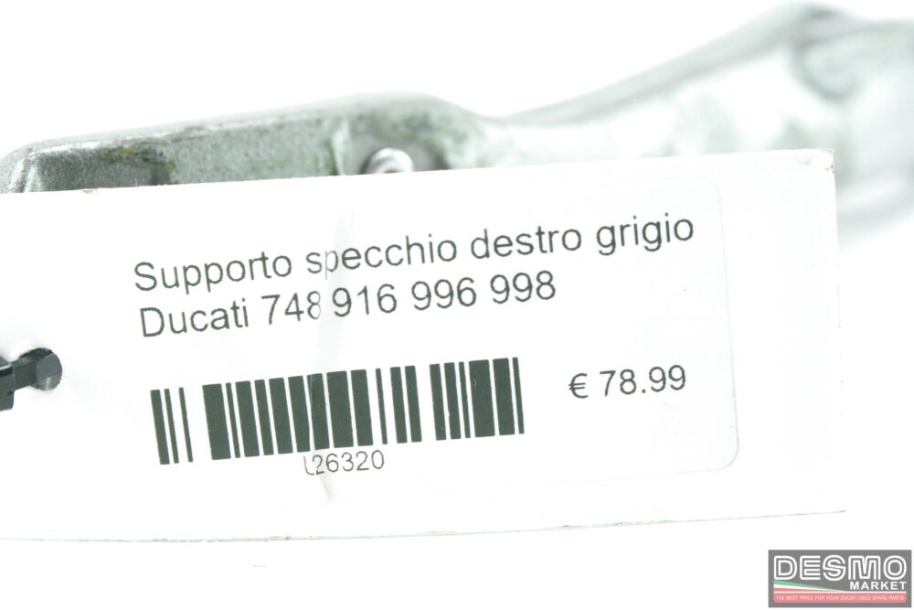 Supporto specchio destro grigio Ducati 748 916 996 998