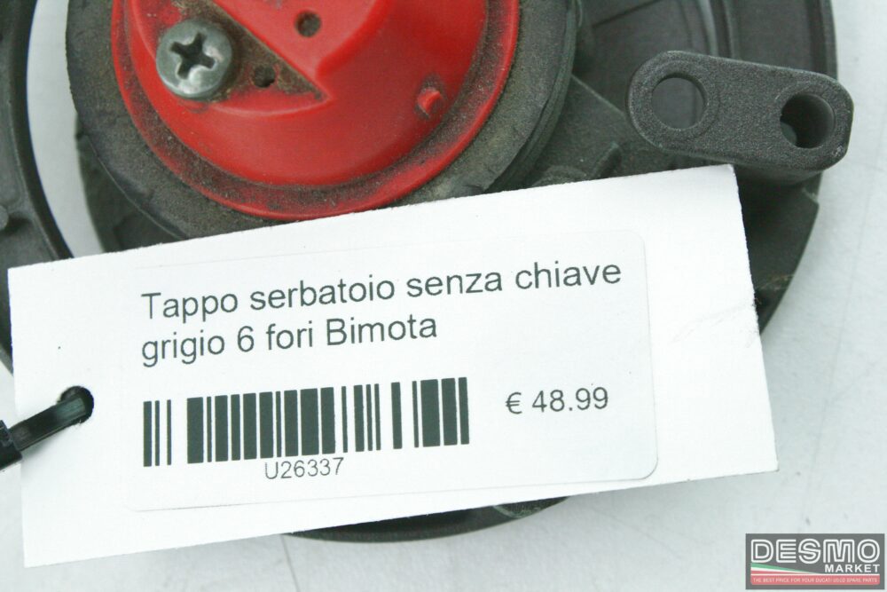 Tappo serbatoio senza chiave grigio 6 fori Bimota