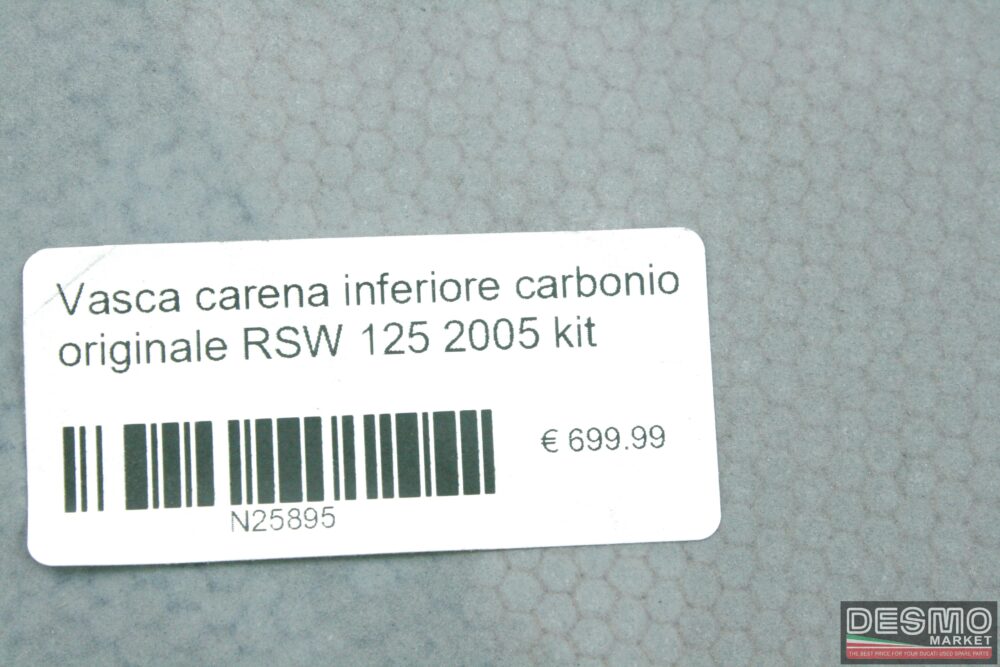 Vasca carena inferiore carbonio originale RSW 125 2005 kit