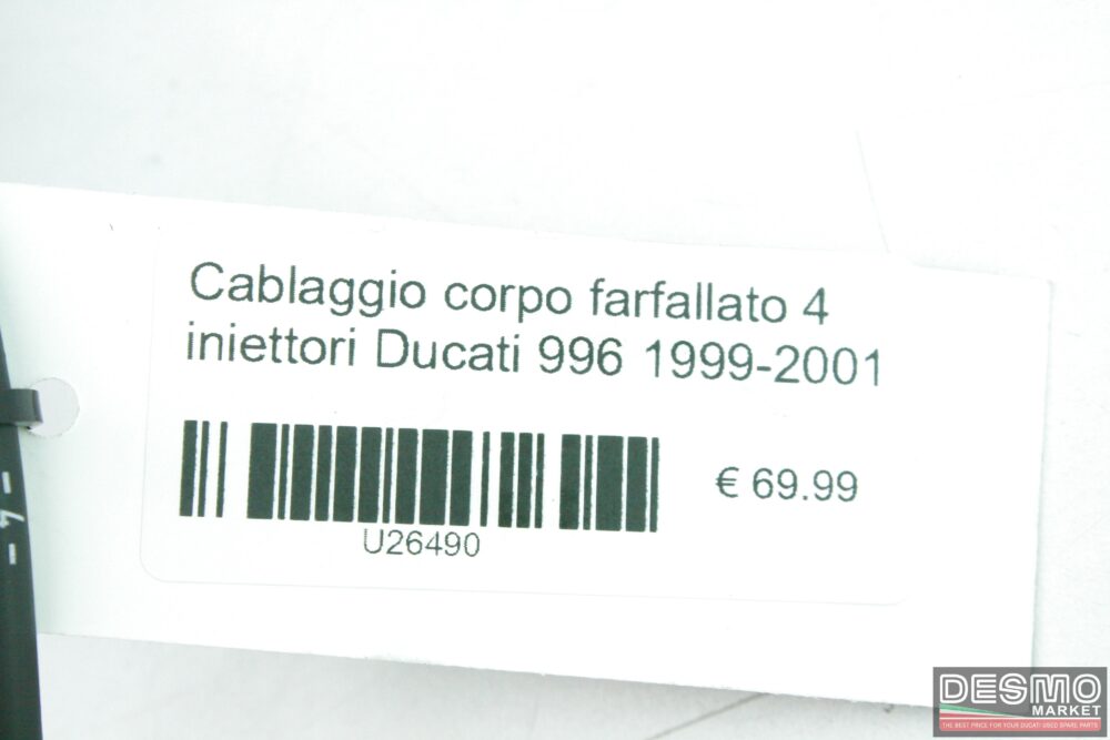 Cablaggio corpo farfallato 4 iniettori Ducati 996 1999-2001