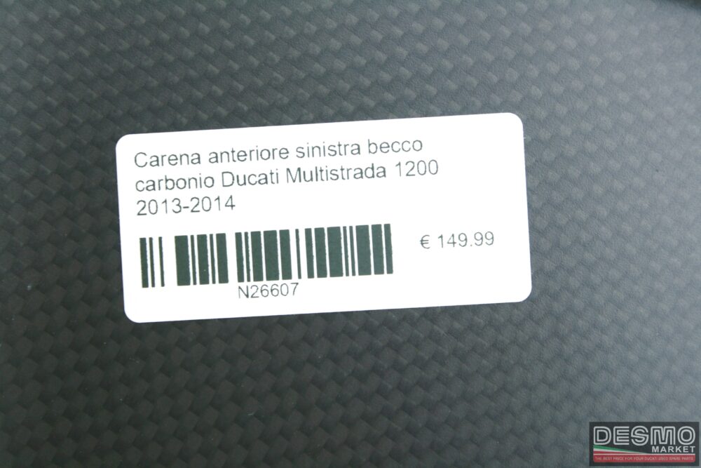 Carena anteriore sinistra carbonio Ducati Multistrada 1200 2013-2014