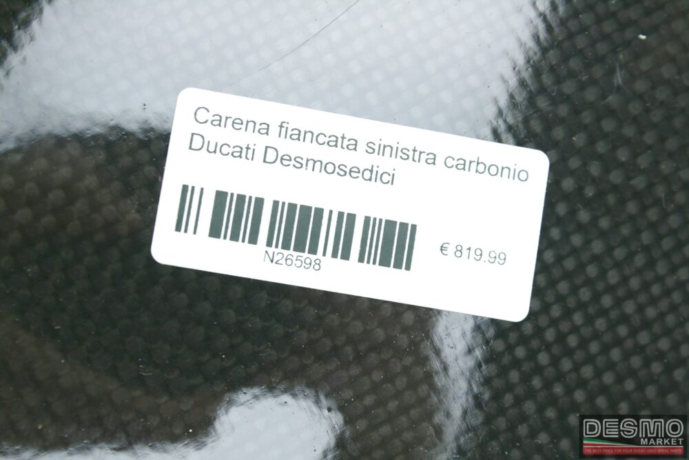 Carena fiancata sinistra carbonio Ducati Desmosedici