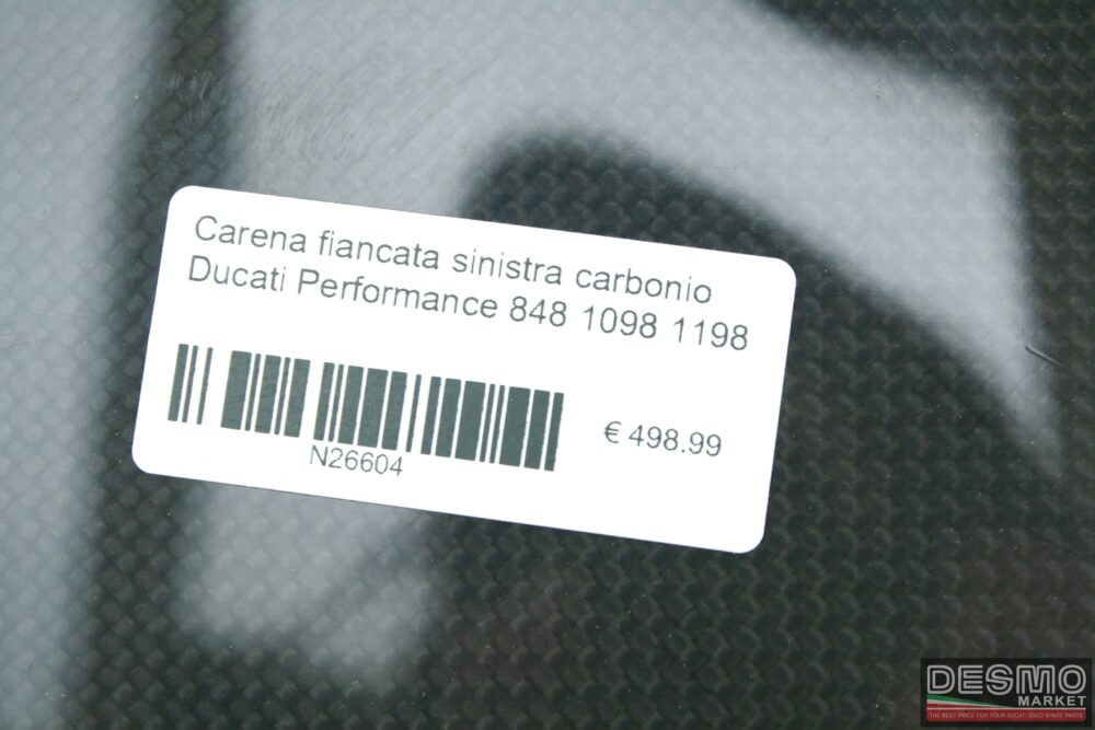 Carena fiancata sinistra carbonio Ducati Performance 848 1098 1198