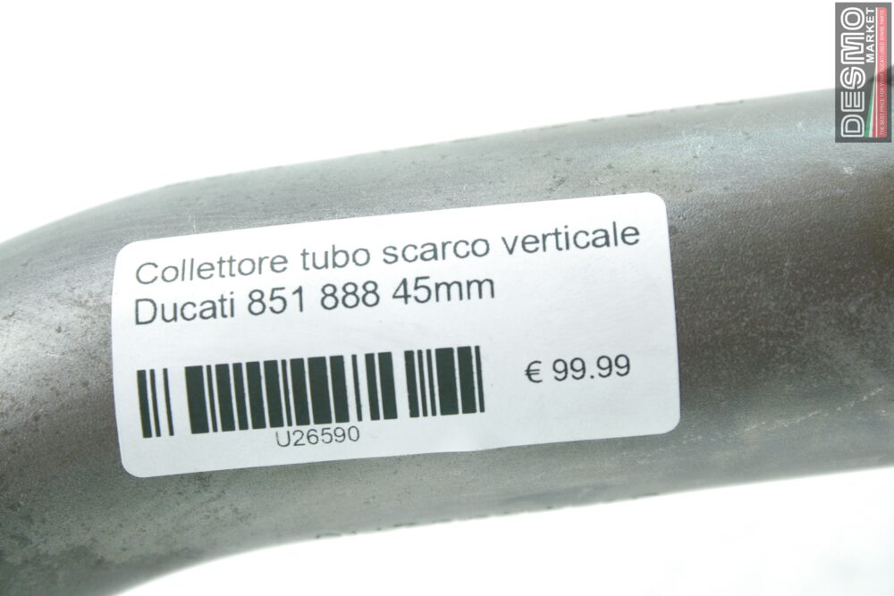 Collettore tubo scarco verticale Ducati 851 888 45mm