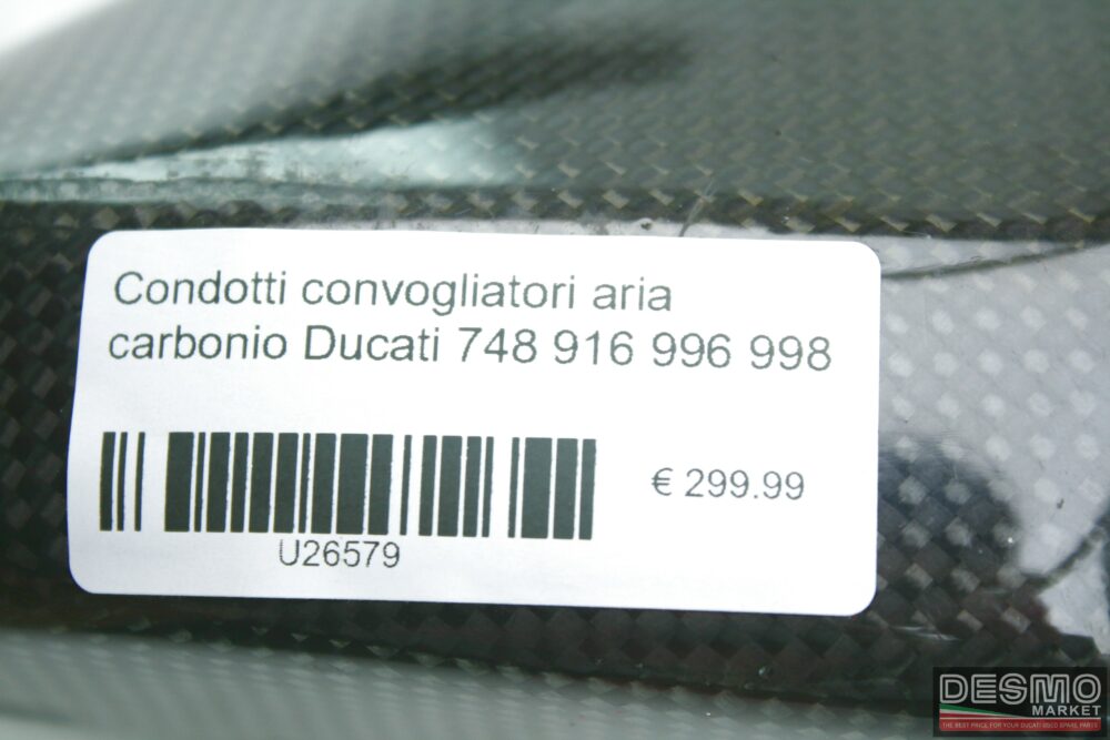 Condotti convogliatori aria carbonio Ducati 748 916 996 998