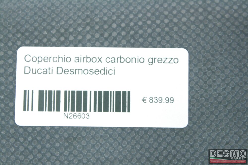 Coperchio airbox carbonio grezzo Ducati Desmosedici