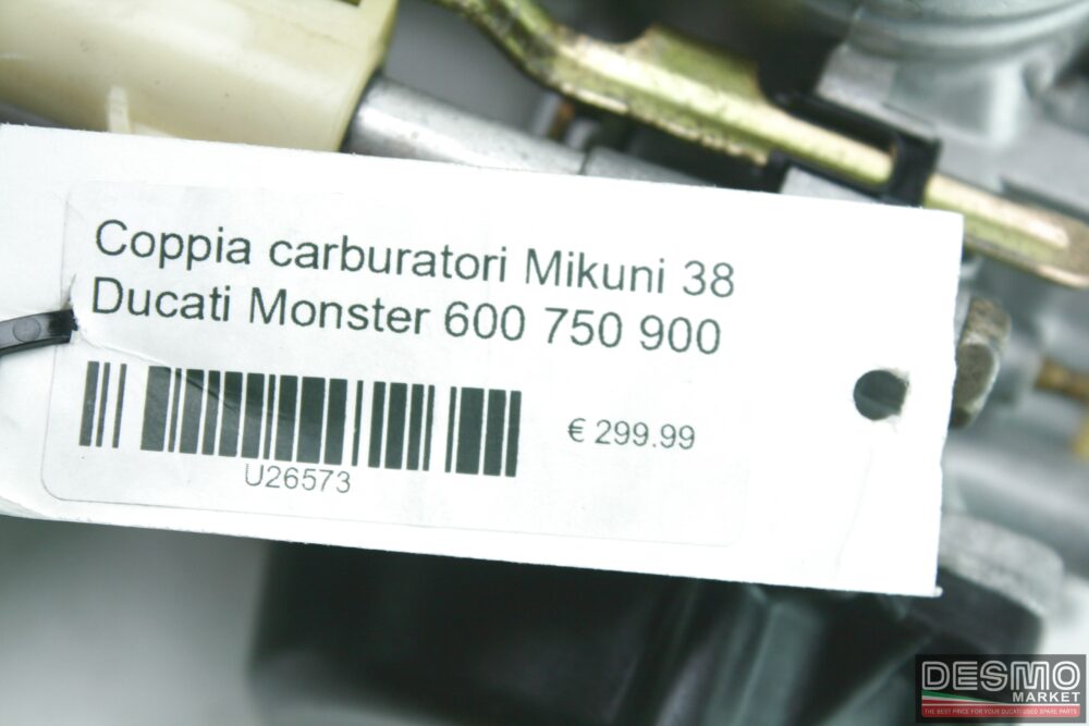 Coppia carburatori Mikuni 38 Ducati Monster 600 750 900