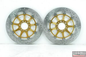 Coppia dischi freno anteriori Ducati 998R 748R 2002 campanatura 15mm