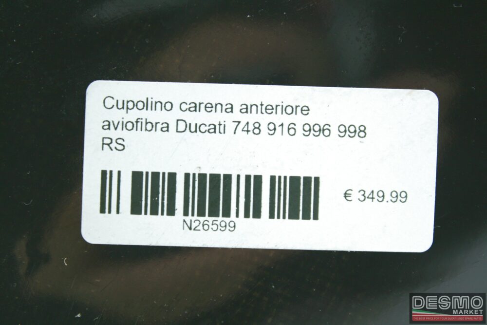 Cupolino carena anteriore aviofibra Ducati 748 916 996 998 RS