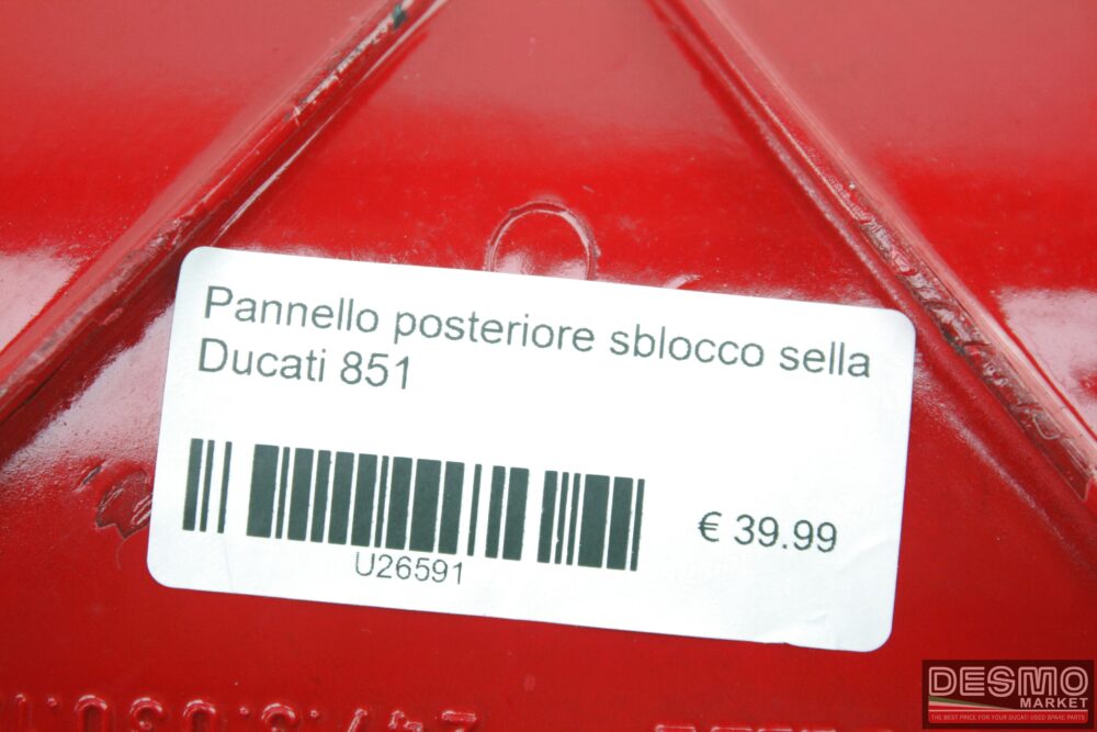 Pannello posteriore sblocco sella Ducati 851