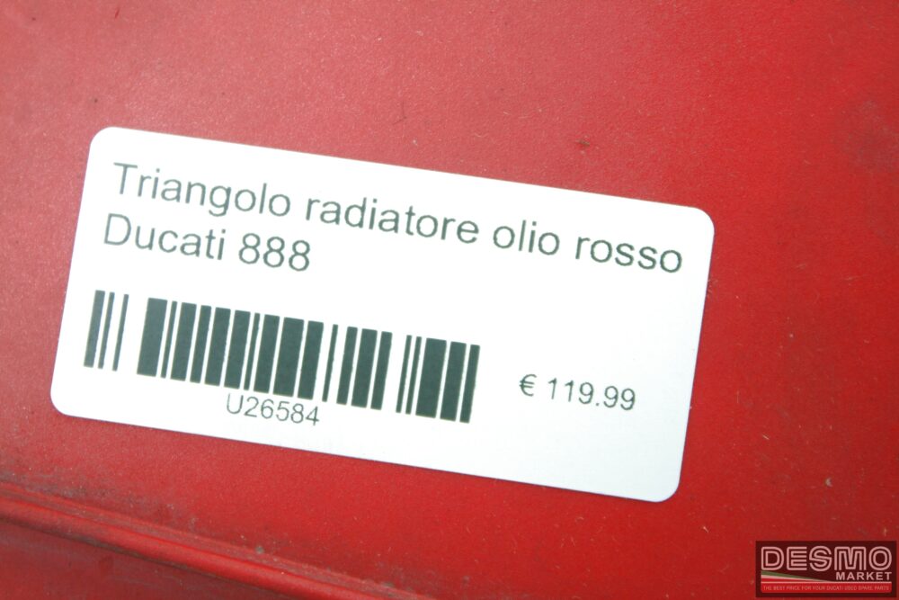 Triangolo radiatore olio rosso Ducati 888