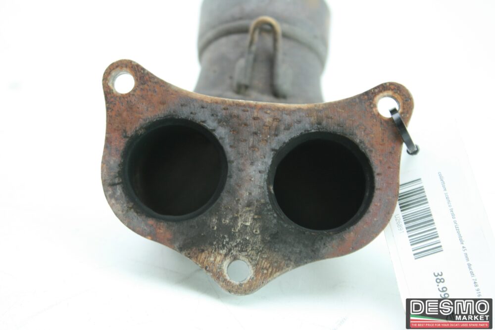 exhaust manifold horizontal head 45 mm ducati 748 916 996 - Image 4