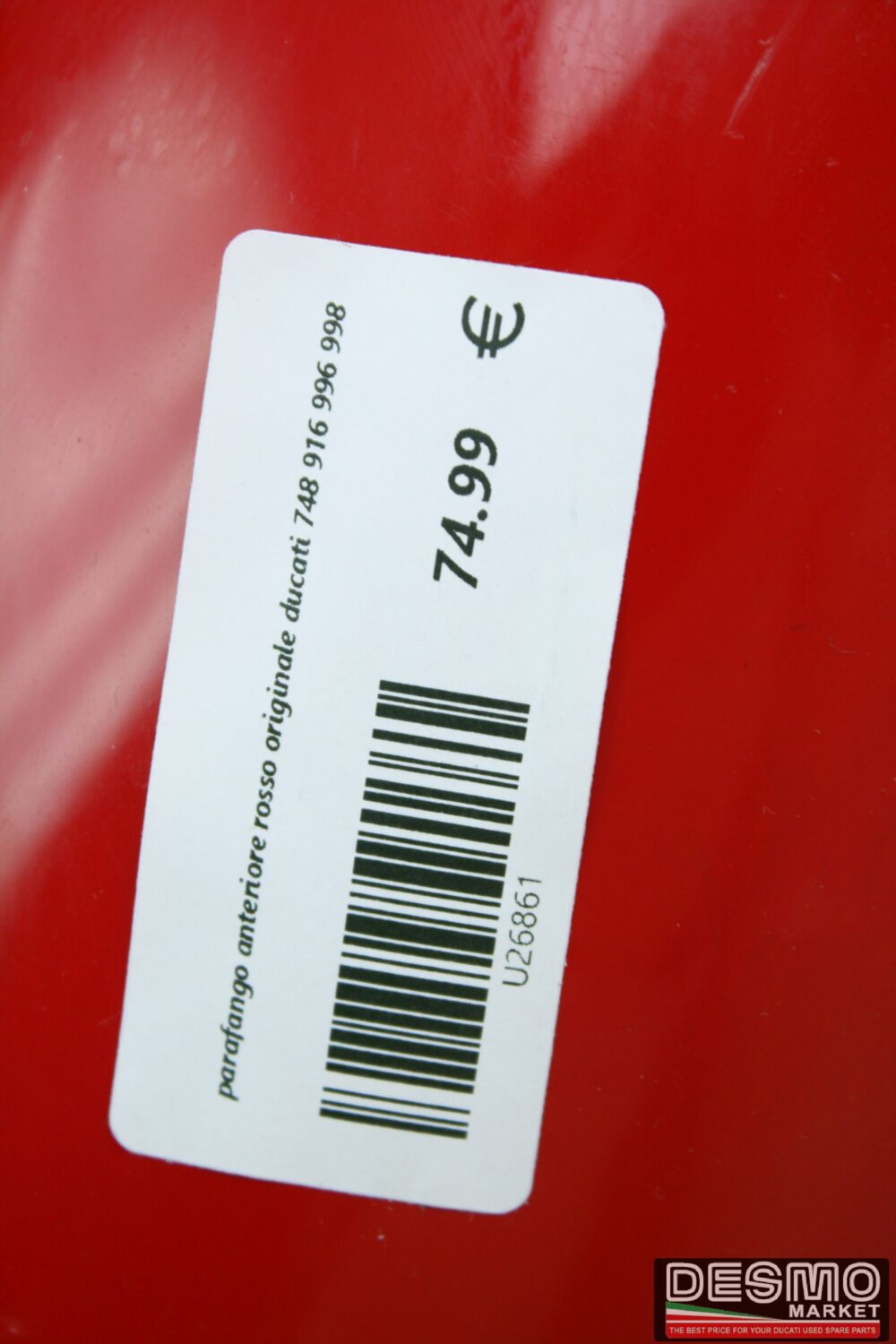 parafango anteriore rosso originale ducati 748 916 996 998