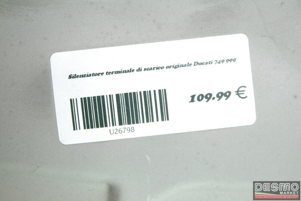 Silenziatore terminale di scarico originale Ducati 749 999