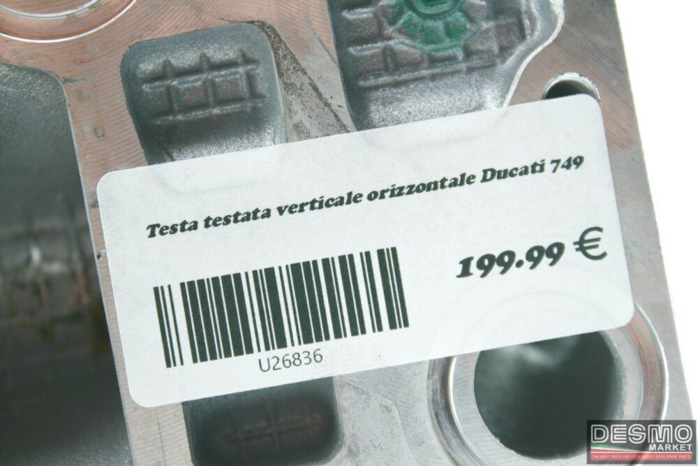 Testa testata verticale orizzontale Ducati 749