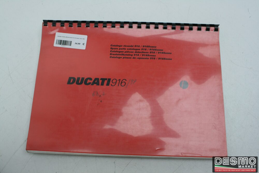 Catalogo ricambi ufficiale Ducati 916 916 Senna  anno 1998