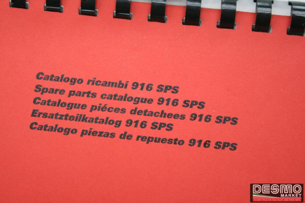 Catalogo ricambi ufficiale Ducati 916 sps anno 1998