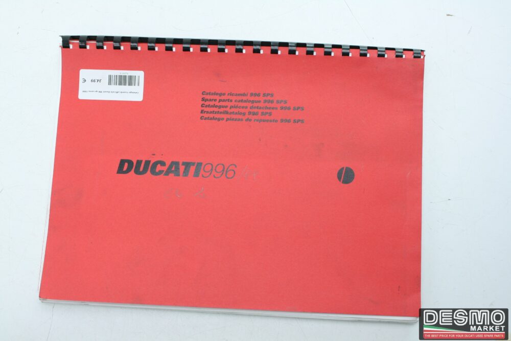 Official spare parts catalog Ducati 996 sps year 1999