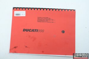 Catalogo ricambi ufficiale Ducati 998s  biposto anno 2002