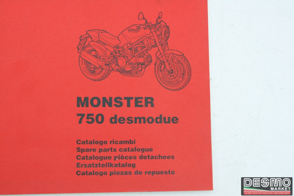 Catalogo ricambi ufficiale Ducati Monster 750 desmodue anno 1995