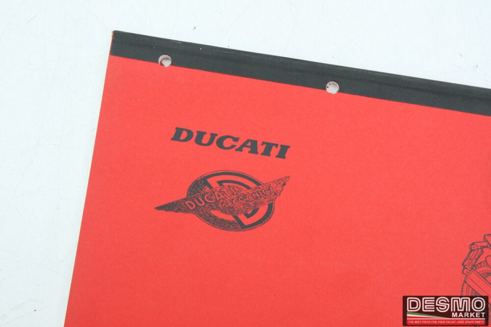 Catalogo ricambi ufficiale Ducati Monster 750 desmodue anno 1995