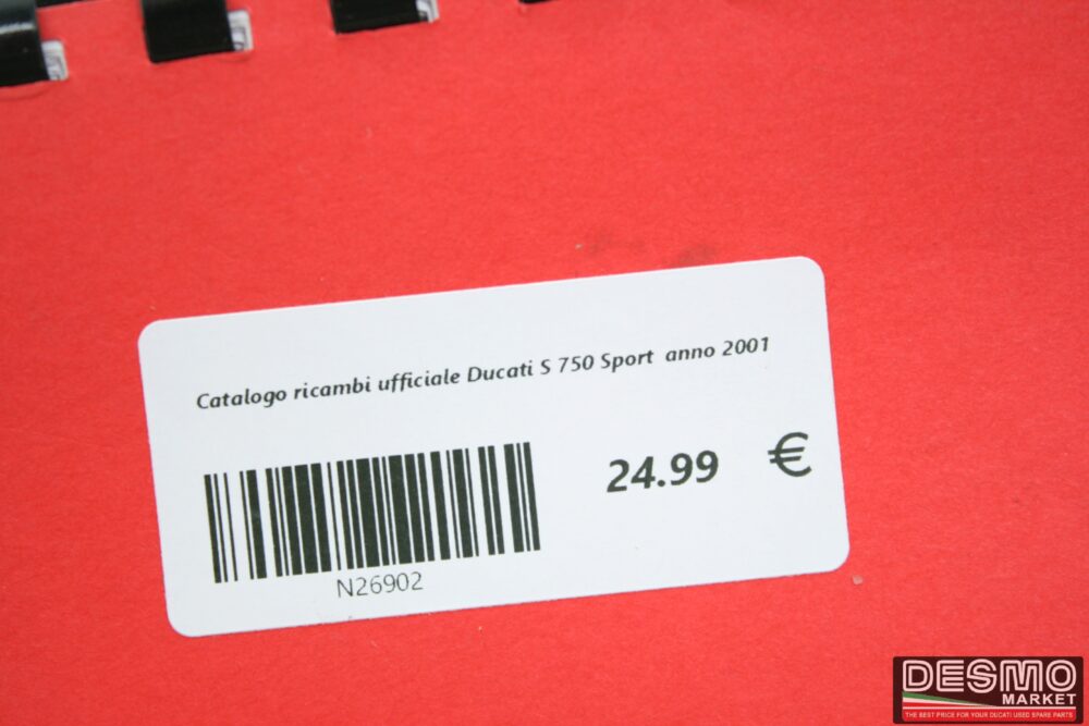 Catalogo ricambi ufficiale Ducati S 750 Sport  anno 2001