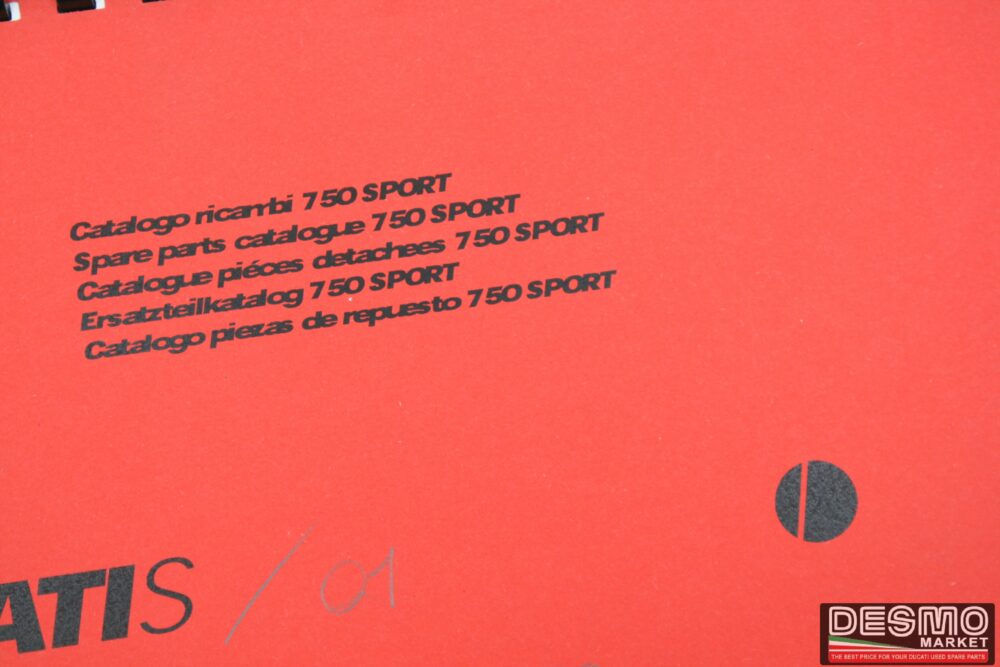 Catalogo ricambi ufficiale Ducati SS 750  Anno 2000