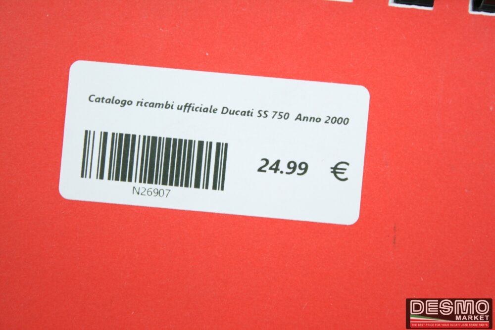 Catalogo ricambi ufficiale Ducati SS 750  Anno 2000