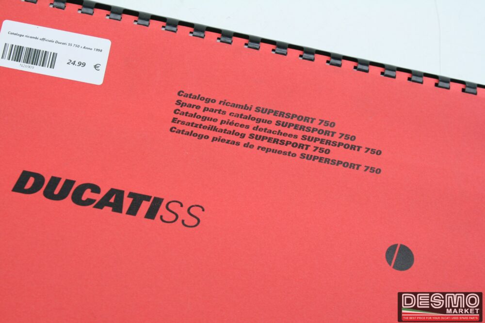 Catalogo ricambi ufficiale Ducati SS 750 s Anno 1998