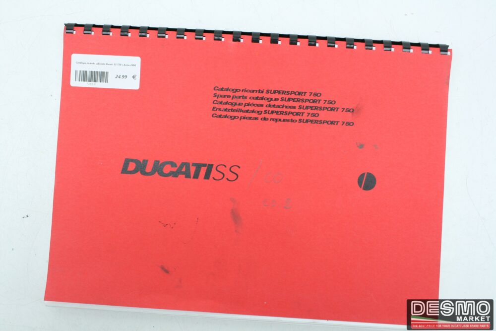 Official Spare Parts Catalog Ducati SS 750 s Year 2000