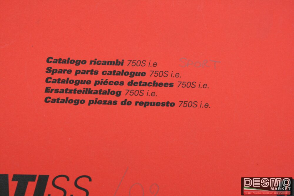 Catalogo ricambi ufficiale Ducati SS 750 s i.e. Anno 2002