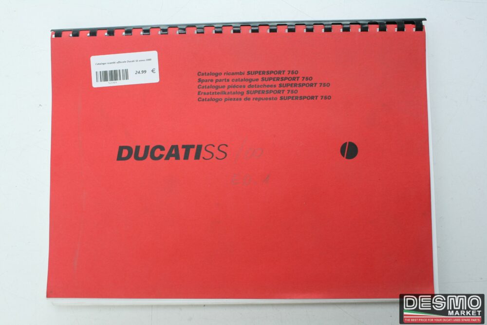 Catalogo ricambi ufficiale Ducati SS anno 2000