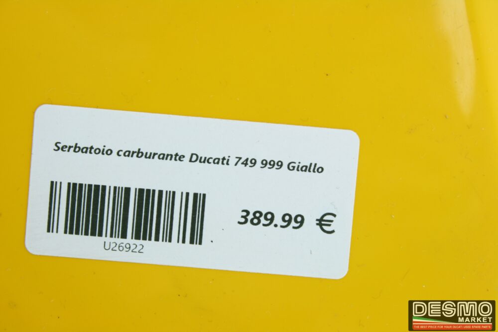 Serbatoio carburante Ducati 749 999 Giallo