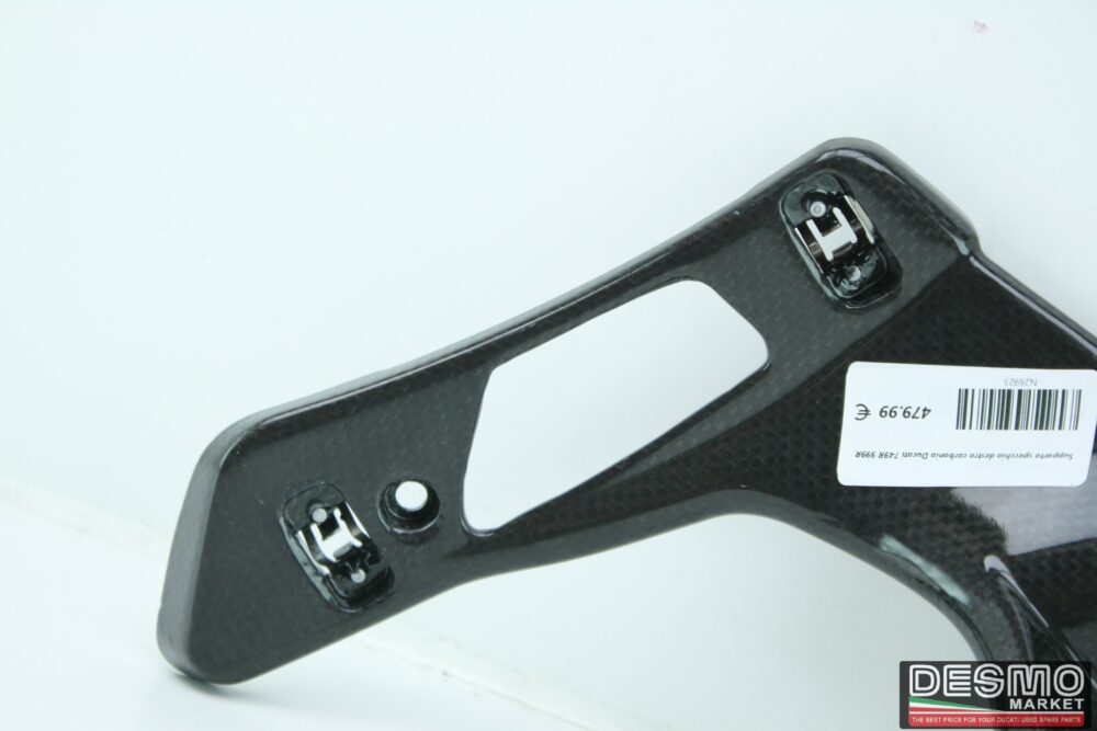 Carbon right mirror support Ducati 749R 999R - Image 3