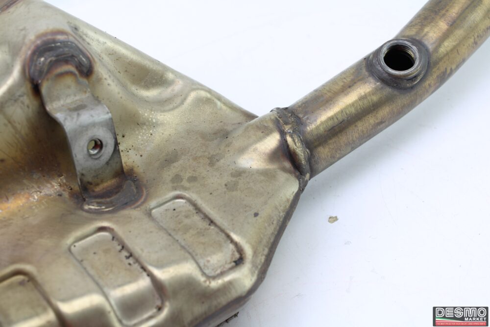 Horizontal exhaust catalytic converter Ducati Hypermotard 796 - Image 6