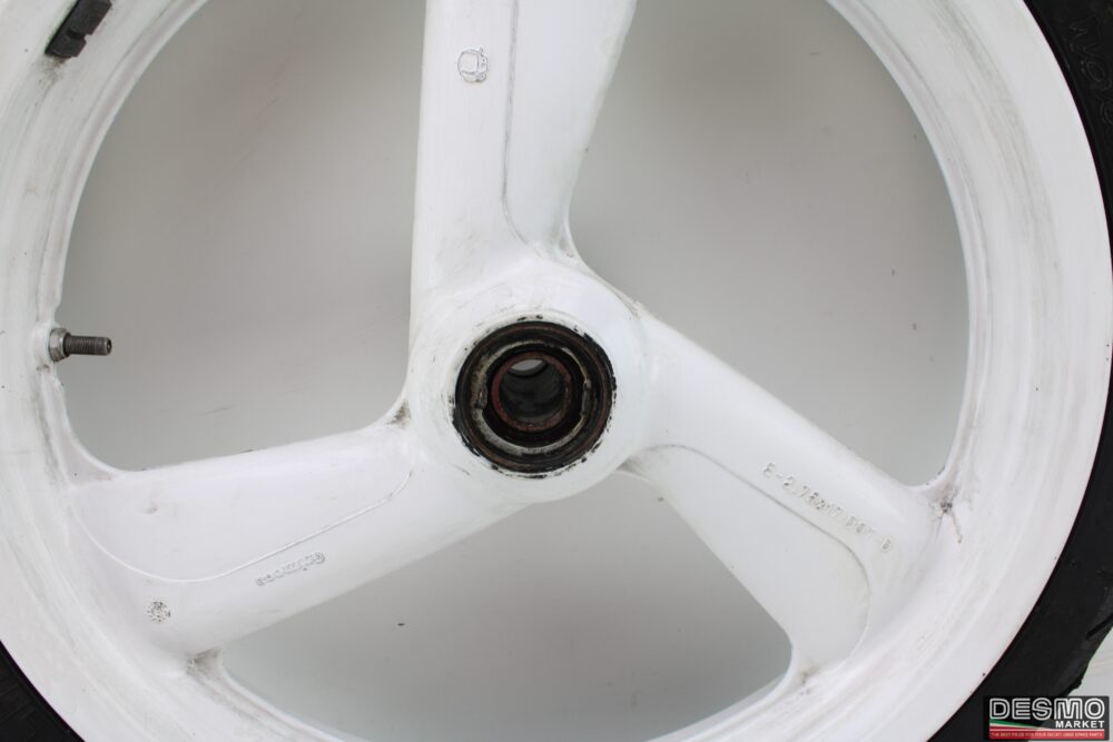 Front rim White Cagiva mito 125 - Image 3