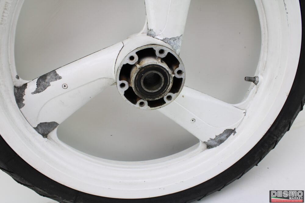 Front rim White Cagiva mito 125 - Image 6