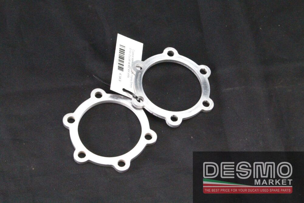 Coppia spessori dischi freno 5mm 6 fori Ducati Monster s2r s4r 996